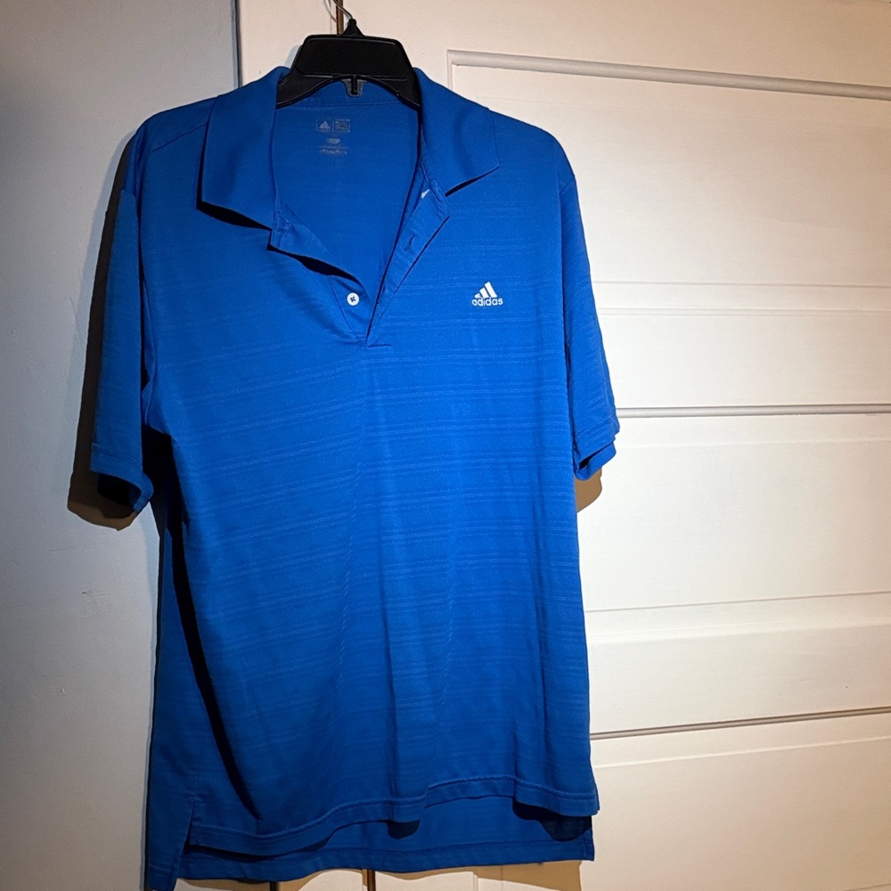 Adidas Men's Vibrant Blue Polo